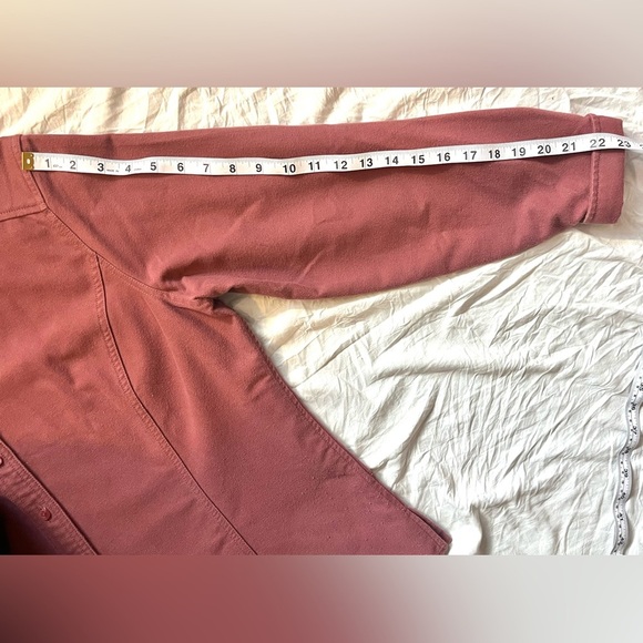 Eddie Bauer Women's Mauve Pink Flannel Shirt Jacket Button-Up Size XL - Picture 11 of 15